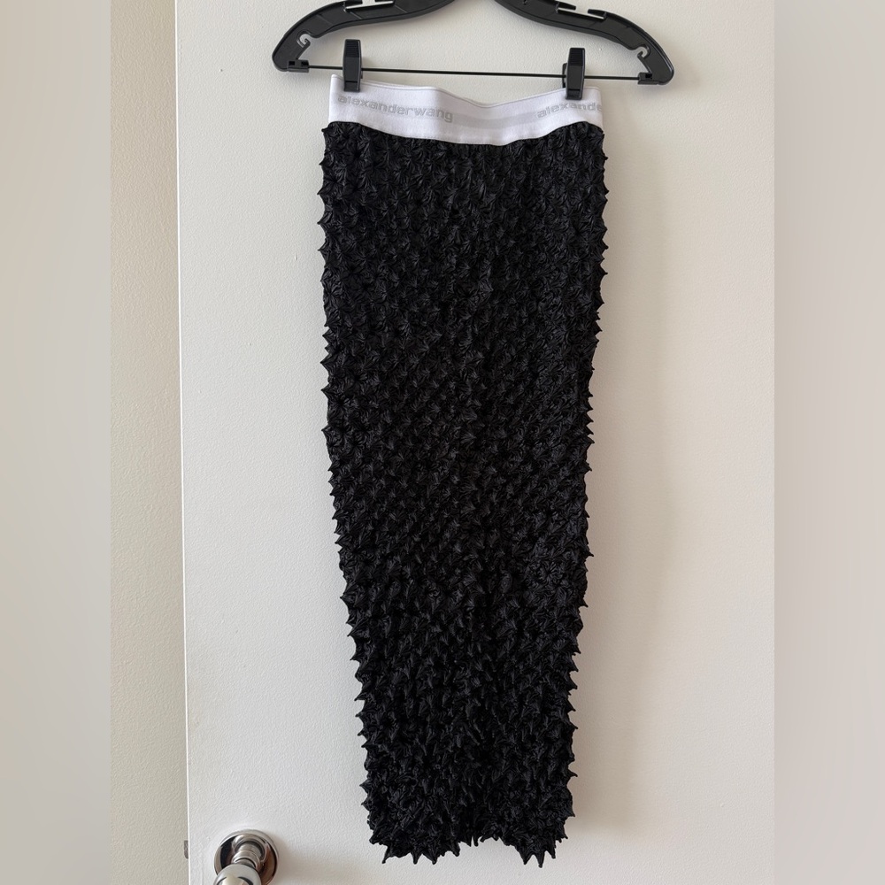 Alexander Wang Black Shibori Pencil Skirt
